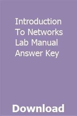 Introduction to networks lab manual answer key. - Bose acoustimass 6 manuale del proprietario.