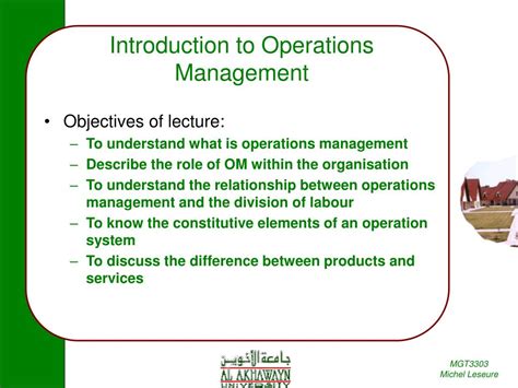 Introduction to operations management. INTRODUCTION An organization’s operations function is concerned with getting things done; producing goods and/or services for customers. Chapter 1 pointed out that operations management is important because it is responsible for managing most of the organization’s resources. How-ever, many people think that operations management is only con- 