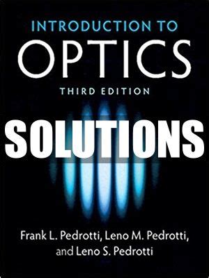Introduction to optics third edition solutions manual. - Medicinische studien ©ơber salicyls©þure und salicylate.