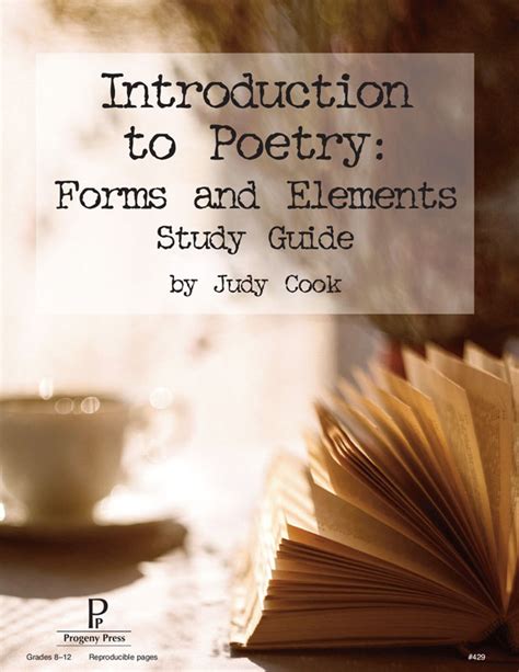 Introduction to poetry forms and elements study guide. - Pótlékok s betürendes név- és tárgymutató ii..