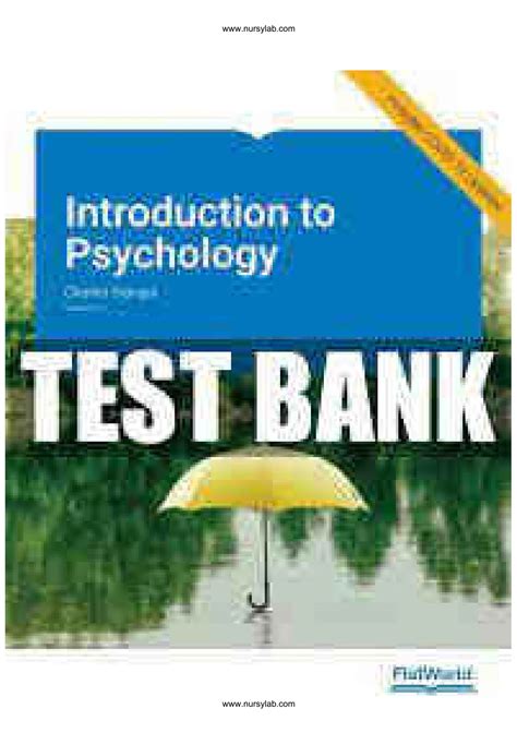 Introduction to psychology test bank pdf.  ff (Test Bank) Introduction To Clin...