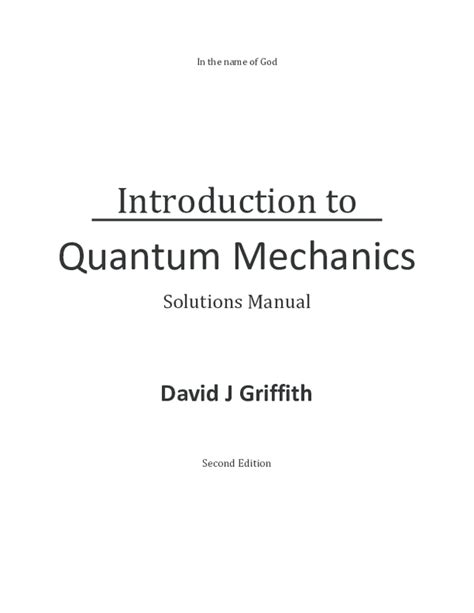 Introduction to quantum mechanics solution manual online. - Elementary number theory 5th edition solutions manual.