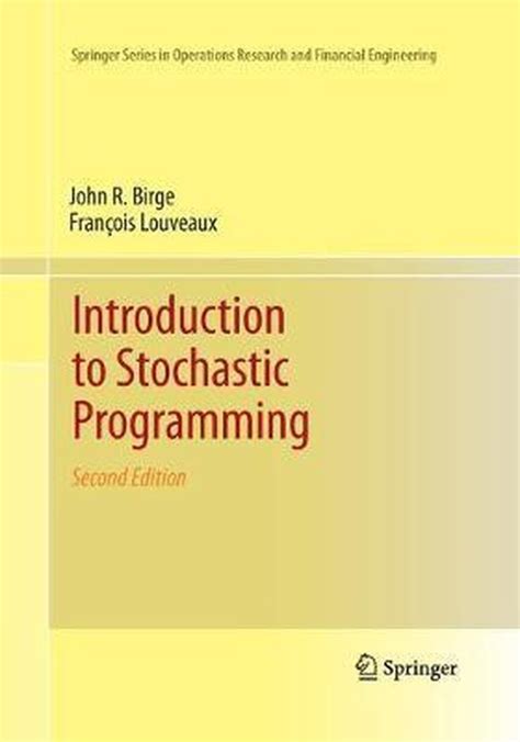 Introduction to stochastic programming birge solution manual. - Tres proyectos de jesús y el cristianismo naciente.