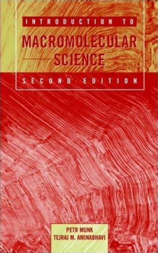 Download Introduction To Macromolecular Science By Petr Munk
