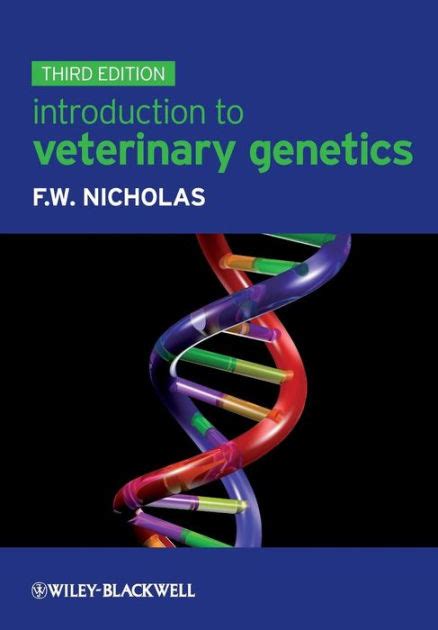 Read Online Introduction To Veterinary Genetics By Frank W Nicholas
