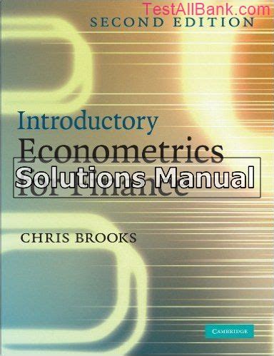 Introductory econometrics student solutions manual brooks. - The field guide to f cking a hands on manual.
