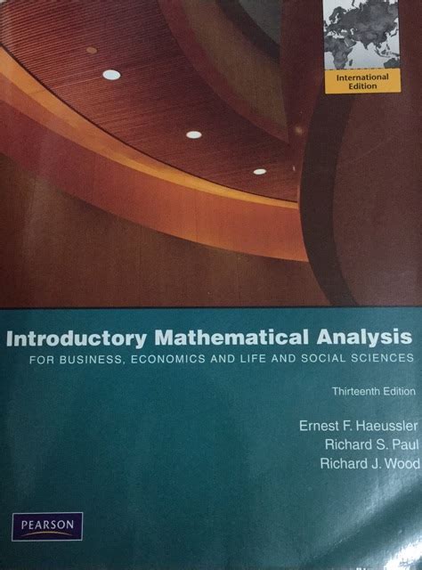 Introductory mathematical analysis 13th edition solution manual. - Conferencia ieee sobre visión por computadora y reconocimiento de patrones.
