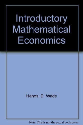 Introductory mathematical economics wade hands manual. - Aapc cpc exam study guide training center in chennai.