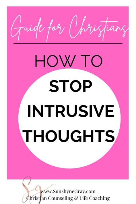 Intrusive thoughts about jesus.  Trying to ignore them can .  In In othe...