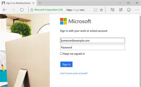 Intune.microsoft.com login. Jun 6, 2023 · The user has to authenticate using Microsoft Entra credentials during the setup assistant screens. This will require an additional Microsoft Entra login post-enrollment in the Company Portal app to gain access to corporate resources protected by Conditional Access and for Intune to assess device compliance. 