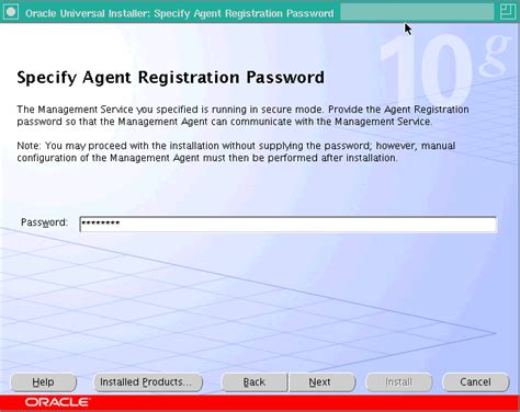 Invalid agent registration password specified securing agent failed.  Agent-Gener...