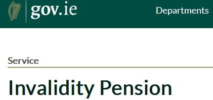 Invalidity Pension for Person with ... - Ireland Look Up