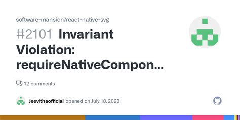 Invariant violation requirenativecomponent was not found in the uimanager. ...