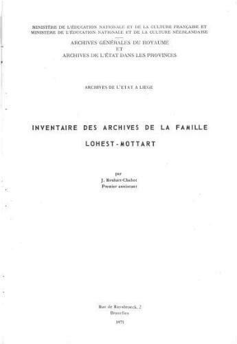 Inventaire des archives de la famille lohest mottart. - Mcconnell brue economics 16th edition online.