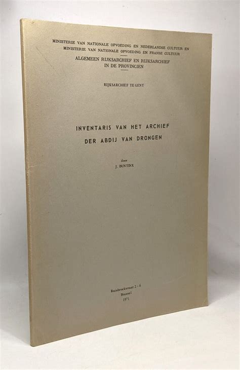 Inventaris van het archief van de geregormeerde zendingsbond 1901 1961 (1974). - Die welt steht auf kein fall mehr lang.