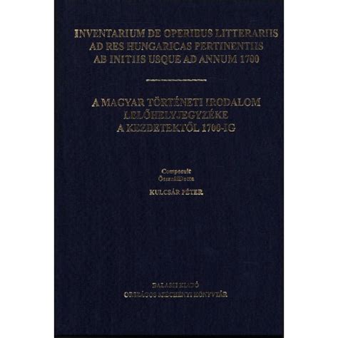 Inventarium de operibus litterariis ad res hungaricas pertinentiis ab initiis usque ad annum 1700. - Chemistry finals 2013 study guide answers.
