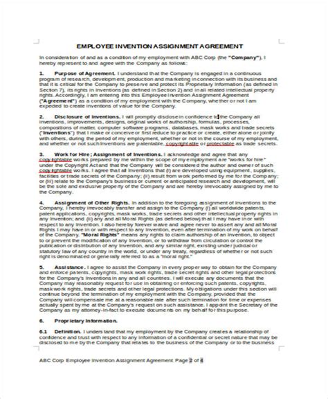 Invention Agreement Templates 10+ Free Word, PDF Format Download