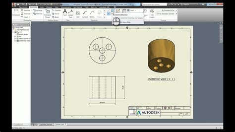Inventor Drawings & Documentation Autodesk Virtual Academy YouTube