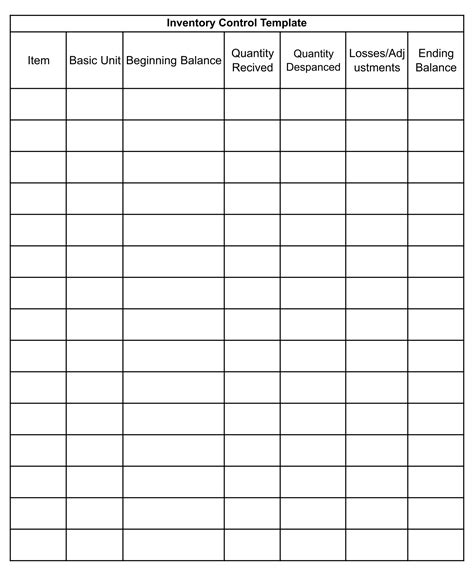 Inventory Sign Out Sheet Template Excel