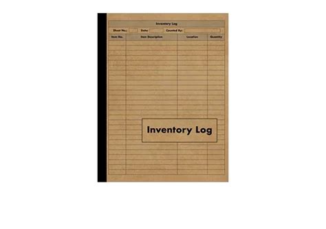 Read Inventory Log Large Inventory Log Book  120 Pages For Business And Home  Perfect Bound By Red Tiger Press