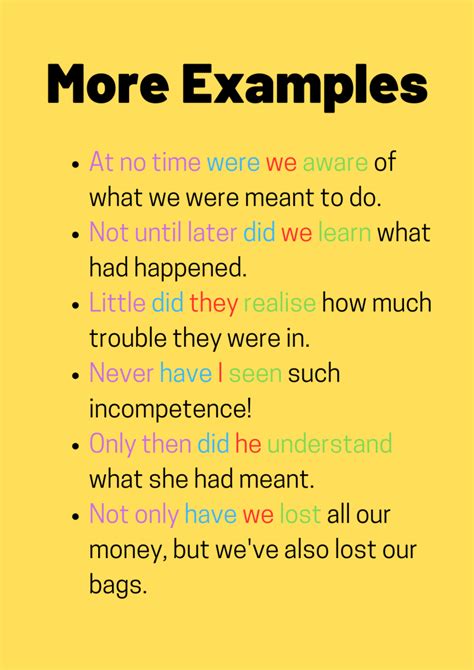 Inversion &ndash; Grammatik - Cambridge Dictionary