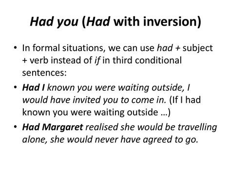 Inversion and conditionals online presentation