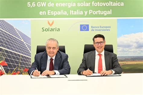 InvestEU: Up to €1.7 billion financing from the European Investment Bank to construct new solar power plants in Spain, Italy and Portugal