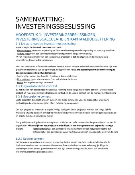 Investeringsbeslissing