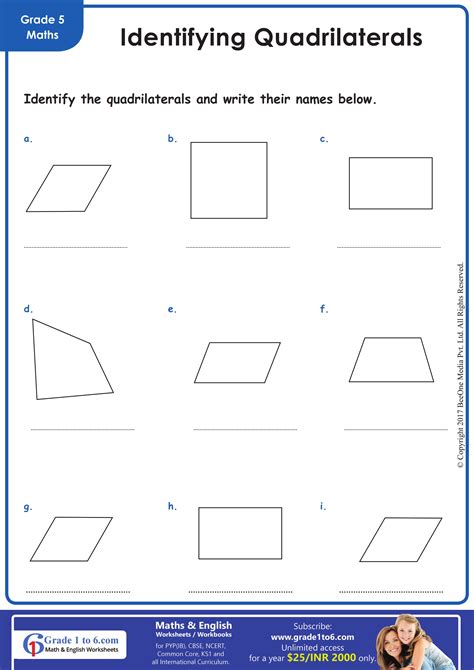 Investigating quadrilaterals worksheet. .  ...