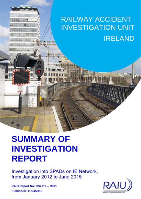 Investigation Report 2011-R001 - Railway Accident Investigation Unit