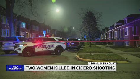 Investigation underway after 2 women killed in shooting in Cicero; man found dead in nearby park of self-inflicted gunshot