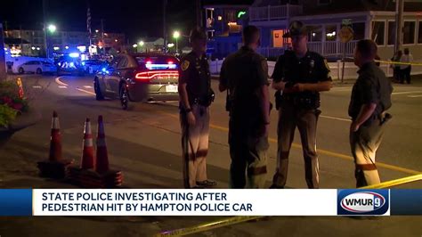 Investigation underway after pedestrian struck by police cruiser in Hampton, NH