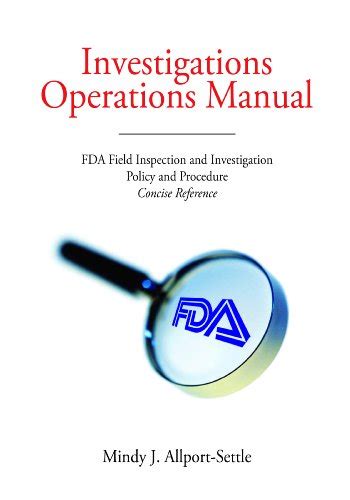 Investigations operations manual fda field inspection and investigation policy and. - Yamaha jog ce50 cg50 service repair manual 1987 1990.