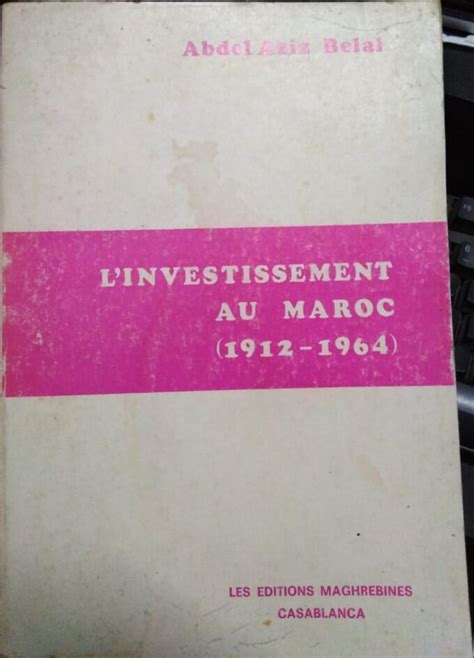 Investissement au maroc (1912 1964) et ses enseignements en matière de développement économique. - Bowers wilkins b w cdm 9 nt service manual.