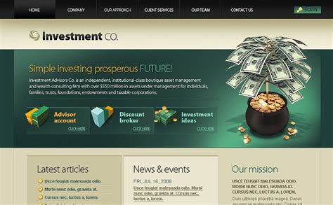 Investment Website Template