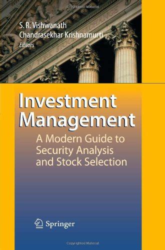 Investment management a modern guide to security analysis and stock. - Catálogo de los crustáceos decápodos de la provincia de alicante.