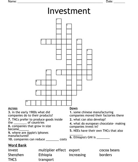 Investment return. Today's crossword puzzle clue is a quick one: Investment return. We will try to find the right answer to this particular crossword clue. Here are the possible solutions for "Investment return" clue. It was last seen in American quick crossword. We have 1 possible answer in our database. . 