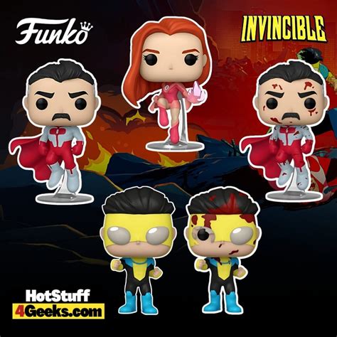 Invincible funko pop. For fans of the TV show Invincible, this Funko POP! vinyl figure is a must-have for your collection. This figure depicts Invincible with a broken mask and covered in blood, a nod to specific events in the show. The figure is part of the Specialty Series and comes with a protector to ensure it stays in pristine condition. The Funko POP! 