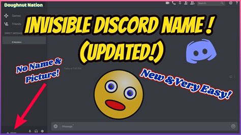 Nope. Discord is actively patching the unusual (like 1 letter long or invisible) usernames. You might be able to set your display name to a non breaking space, but not your new username. so i just found out about the new usernames thing. my accounts super old, and i got an invisible username on it. now i go through the new username….