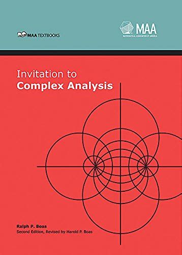 Invitation to complex analysis mathematical association of america textbooks. - Biotecnología y empleo en la floricultura mexicana.