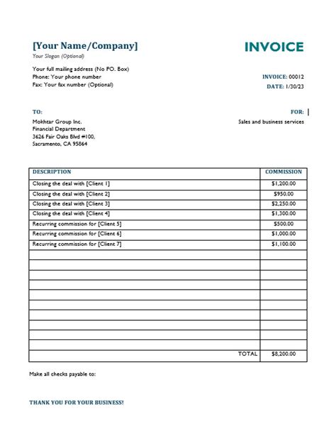 Invoice - Mokhtar Group