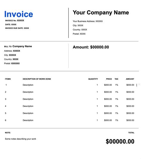 Invoice Like a Pro Free Google Docs Template in 2023