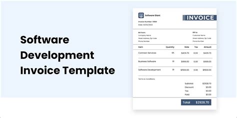 Invoice Software Development Within Software Development Invoice
