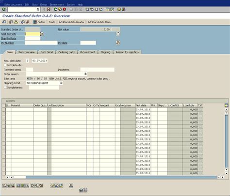 Invoice Table Sap