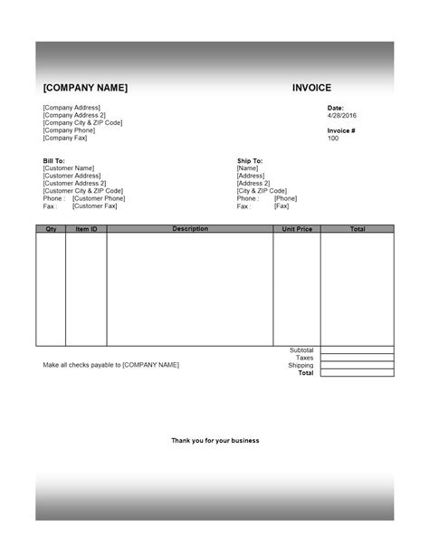 Invoice Template Open Office Open Office Simple Invoice Template Simple