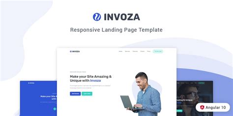 Invoza Angular 10 Landing Page Template by Themesdesign Codester
