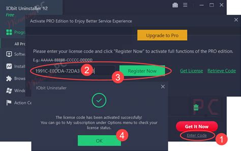 Iobit Uninstaller Activation Key how to register