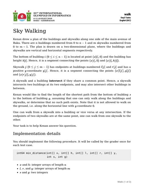 Ioi 2019 problems.  Before IOI 1994, a human evaluator would sit behind the co...