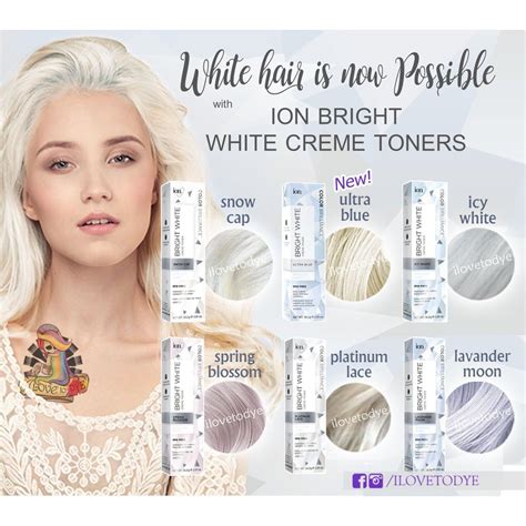 Ion color icy white. Toned with Ion Color Crème Toner in 2:1 parts Icy White and Snow Cap. I opted for 20 vol developer to add one last push of lift and because my hair was in good shape. I also added another bond additive to help hair integrity. 