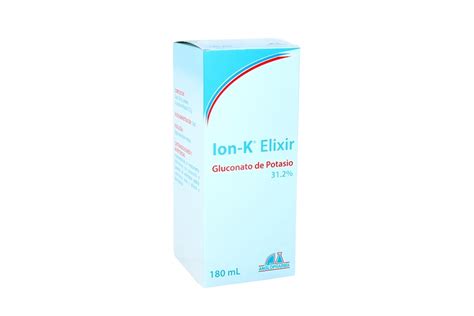 Ion-K 31.2% Elixir Frasco X180ml. Anglopharma Glucunato De …